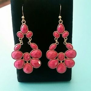 Fushia Chandelier Earrings